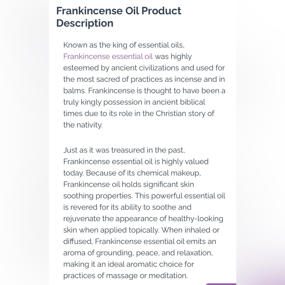 Frankincense Touch Essential Oil Blend, 4ml Roll On Bottle — doTERRA - Picture 10 of 16